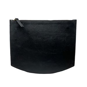 Haerfest Rare Black Leather Flat Mini Bag
